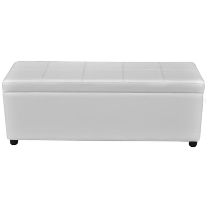 Cassapanca Lunga in Legno Bianca - homemem39