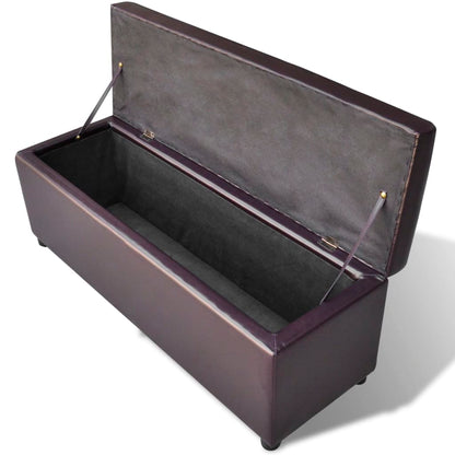 Cassapanca Lunga in Legno Marrone - homemem39