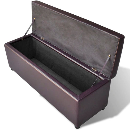 Cassapanca Lunga in Legno Marrone - homemem39