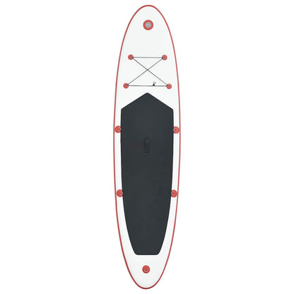 Set Tavola da SUP e Surf Gonfiabile Rosso e Bianco