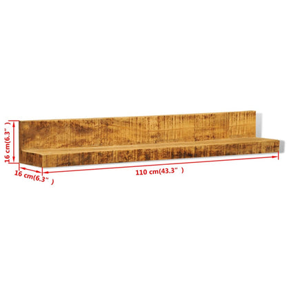 Mensole a muro in legno massiccio 2 articoli | homemem39