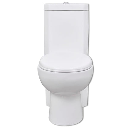 Vaso WC in Ceramica da Bagno ad Angolo Bianco