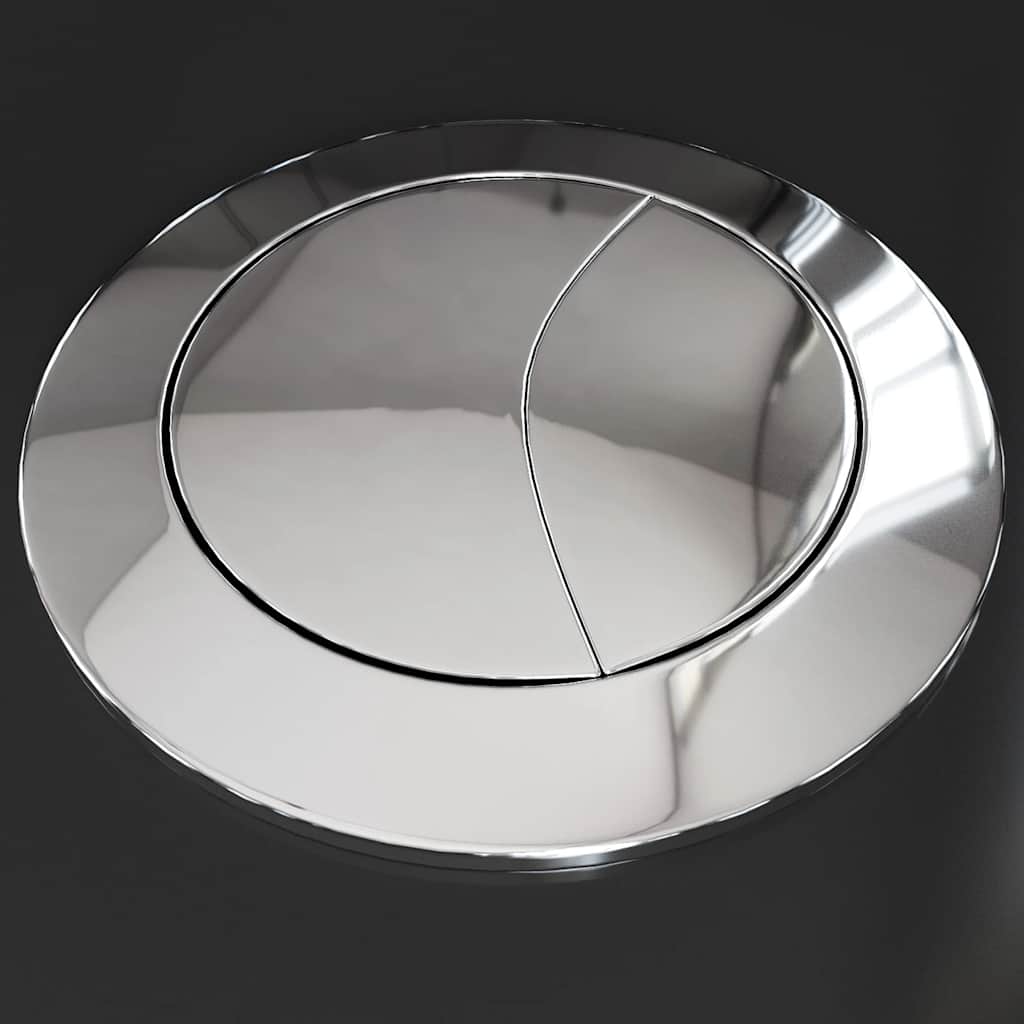 Vaso WC in Ceramica da Bagno Rotondo Base con Scarico Nero