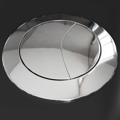 Vaso WC in Ceramica da Bagno Rotondo Base con Scarico Nero