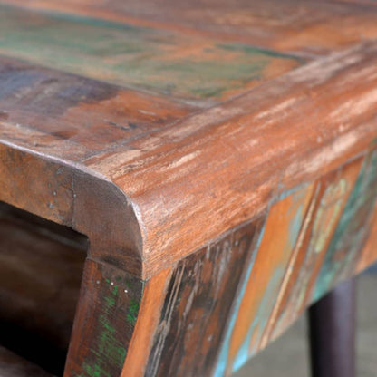 Scrivania in Legno di Recupero con Gambe in Ferro | homemem39