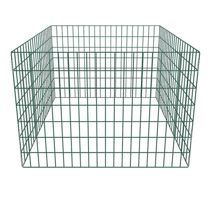 Compostiera da Giardino Quadrata a Rete 100 x 100 x 70 cm | homemem39