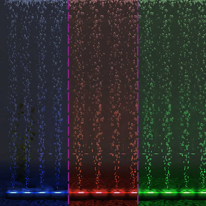 Luce LED Acquario Sommergibile con Bolle RGB 32 cm