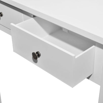 Tavolo Consolle da Trucco con 2 Cassetti Bianco | homemem39