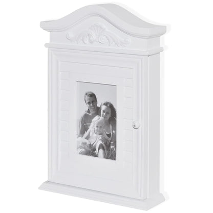 Armadietto per Chiavi con Cornice Foto Bianco | homemem39