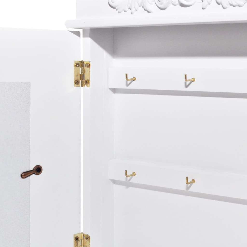 Armadietto per Chiavi con Cornice Foto Bianco | homemem39