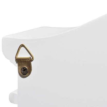 Armadietto per Chiavi con Cornice Foto Bianco