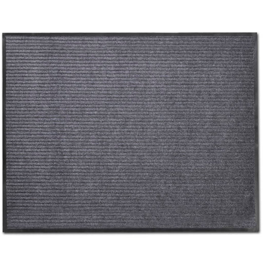 Gray PVC doormat 90 x 60 cm