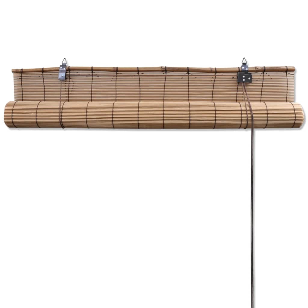 Tende a Rullo in Bambù Marrone 80x160 cm - homemem39