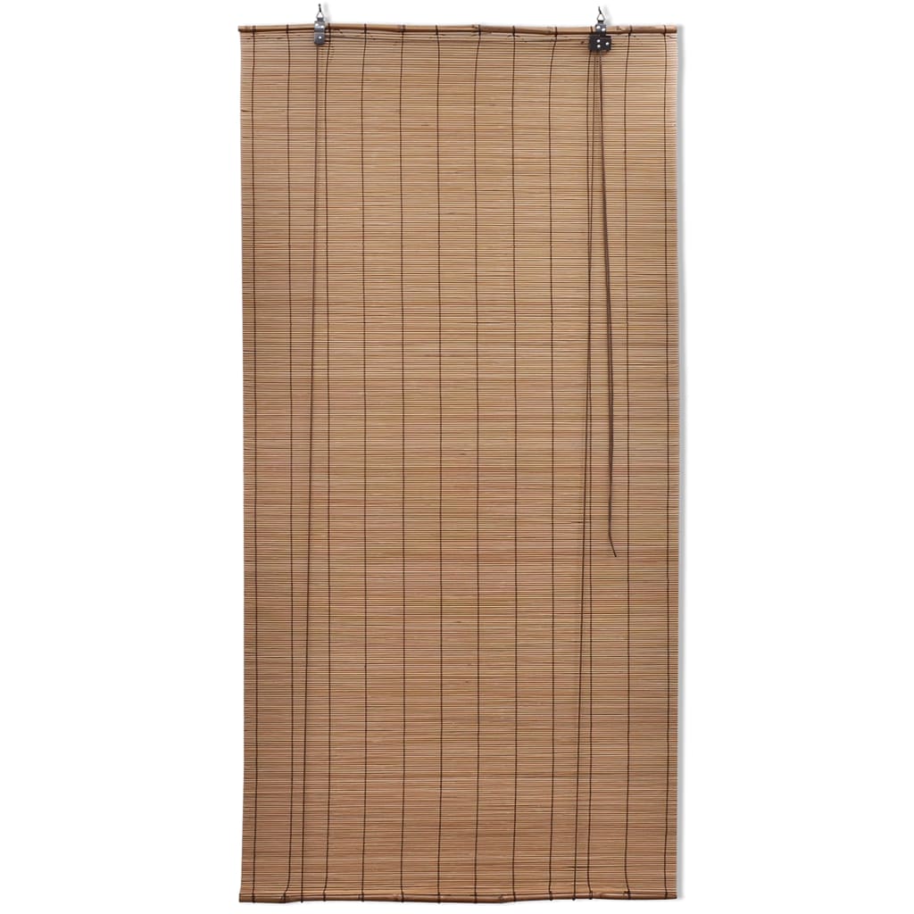 Tende a Rullo in Bambù Marrone 150x220 cm