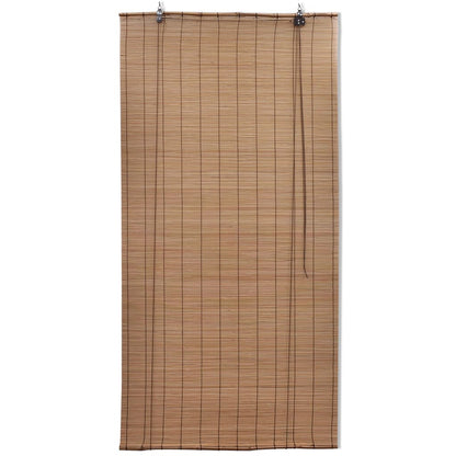 Tende a Rullo in Bambù Marrone 150x220 cm