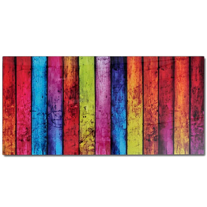 Tavolino da Salotto con Piano in Vetro con Stampa Arcobaleno | homemem39