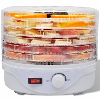 Essiccatore Alimentare con 6 Vassoi Impilabili (Rotondo) - homemem39