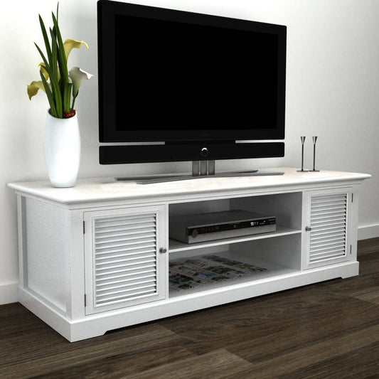 Mobile Porta TV Bianco in Legno - homemem39
