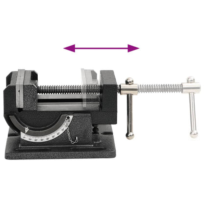 Morsa Inclinata Manuale per Trapano a Colonna 110 mm