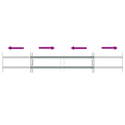 Grate per Finestre Regolabili 2 Barre Trasversali 1000-1500 mm