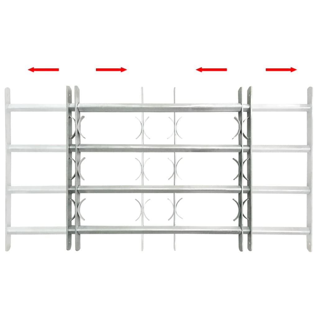 Adjustable Window Grates 4 Cross Bars 500-650 mm