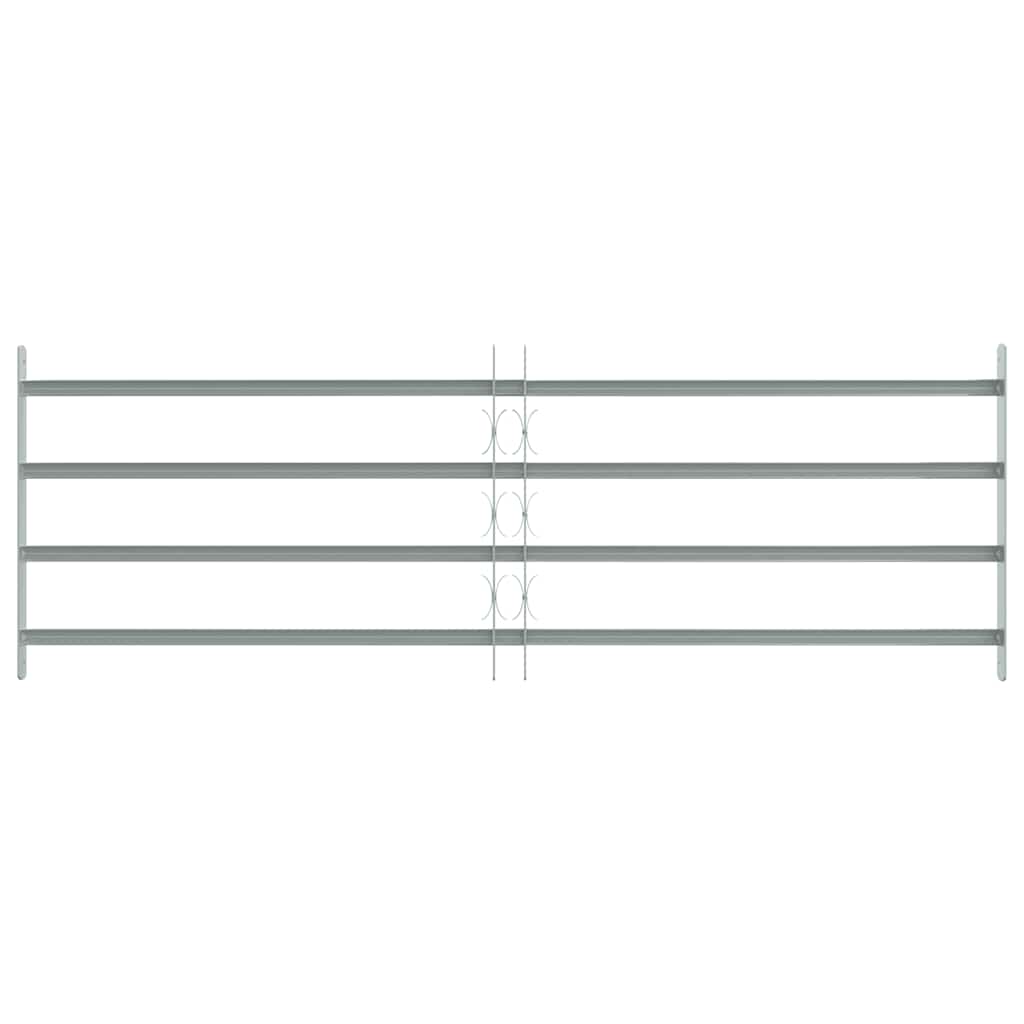 Grate per Finestre Regolabili 4 Barre Trasversali 1000-1500 mm