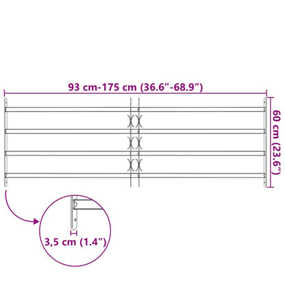 Grate per Finestre Regolabili 4 Barre Trasversali 1000-1500 mm