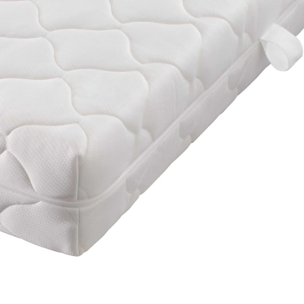 Letto con Materasso Nero in Metallo 180x200 cm | homemem39
