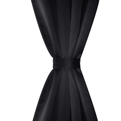 Tenda Termica Oscurante Foderata Nera Blackout 135 x 245 cm 2 pz | homemem39