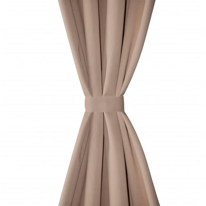 Tende Oscuranti Blackout Crema con Anelli di Metallo 135 x 245 cm 2 pz | homemem39
