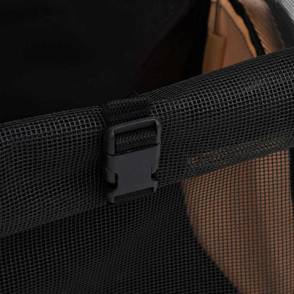 Trolley Trasportino per Animali Pieghevole Multifunzione Beige - homemem39