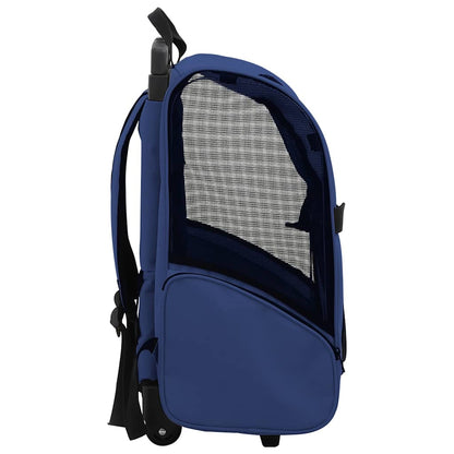 Trolley Trasportino per Animali Pieghevole Multifunzione Blu | homemem39
