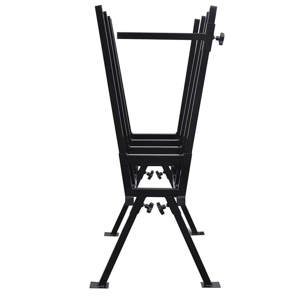 Cavalletto Verniciato a Polvere Nero per Segare Legno | homemem39