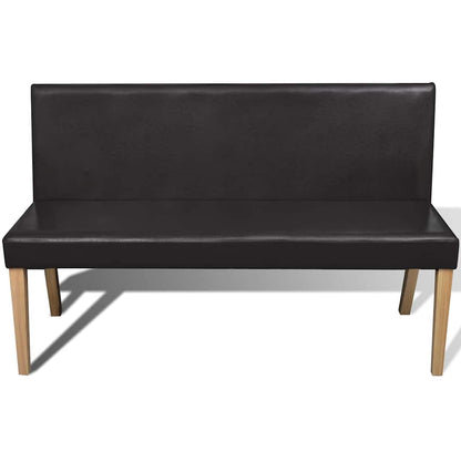 Panca 139,5 cm Marrone Scuro in Similpelle | homemem39