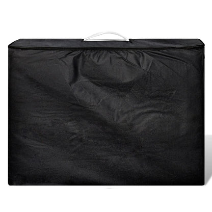 Lettino Pieghevole da Massaggio Crema 2 Zone con Telaio Legno - homemem39