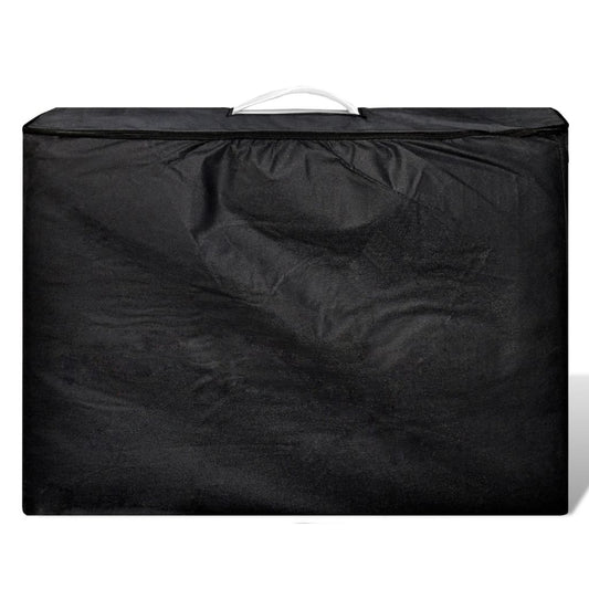 Lettino Pieghevole da Massaggio Crema 3 Zone con Telaio Legno - homemem39