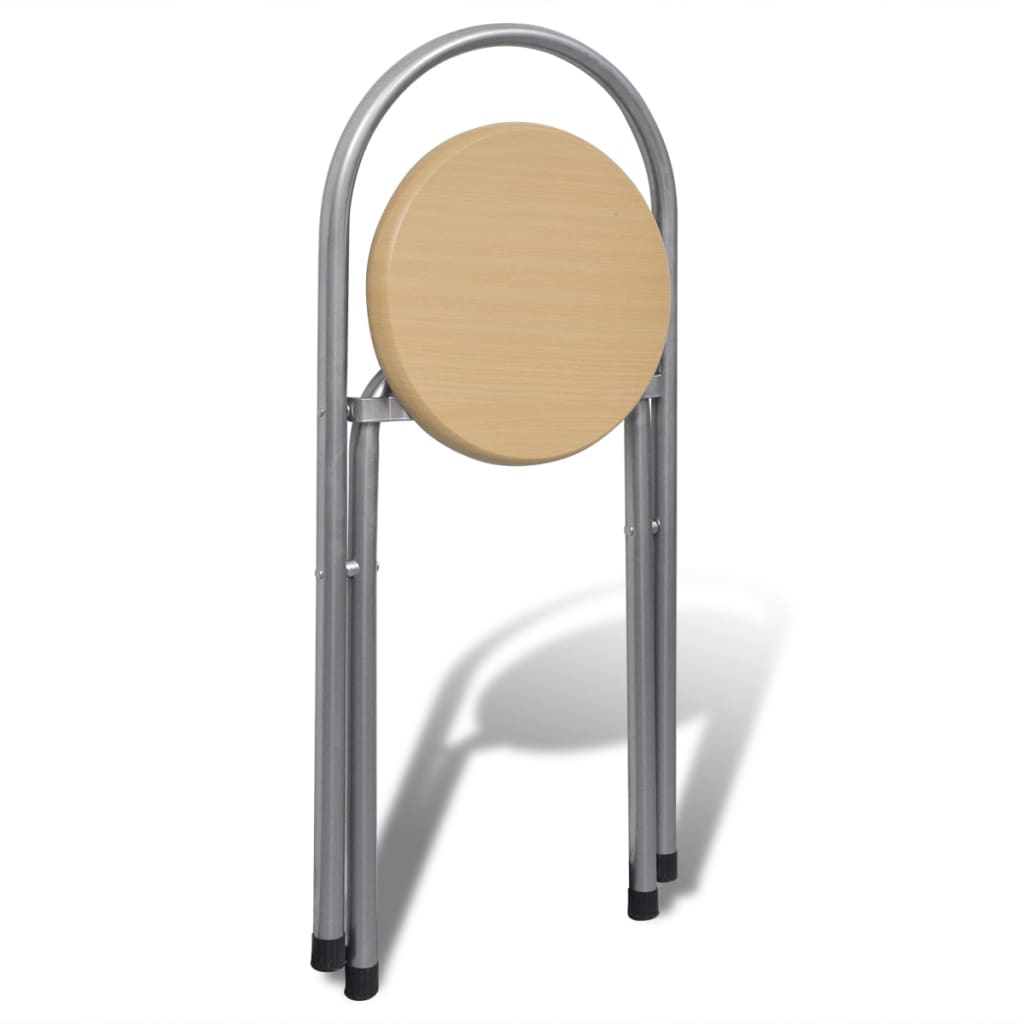 Set da Bar Pieghevole per Colazione con 2 Sgabelli - homemem39