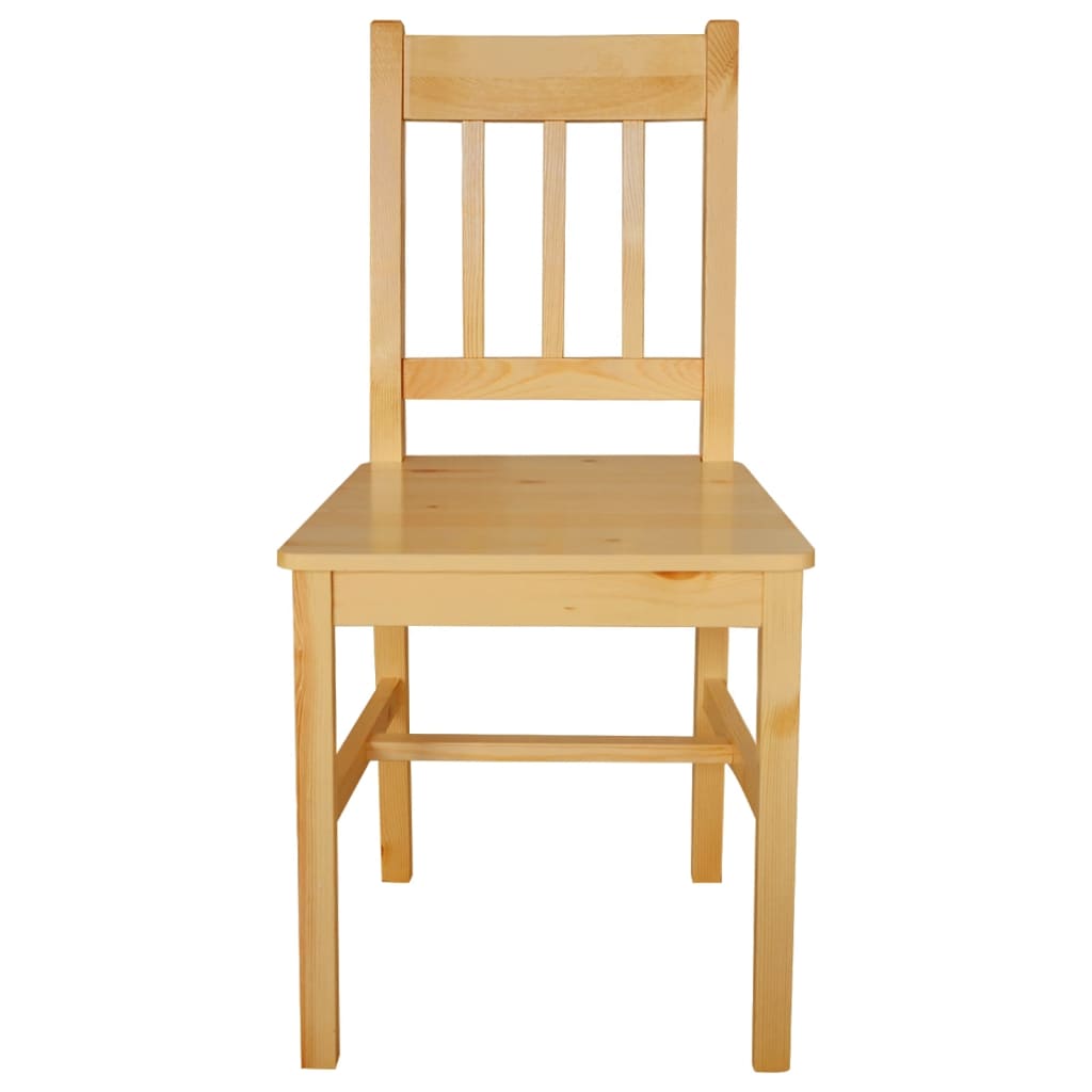 4 pcs Dining Chairs in Pine Wood