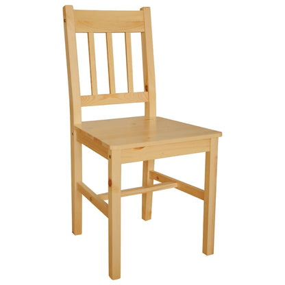 4 pcs Dining Chairs in Pine Wood