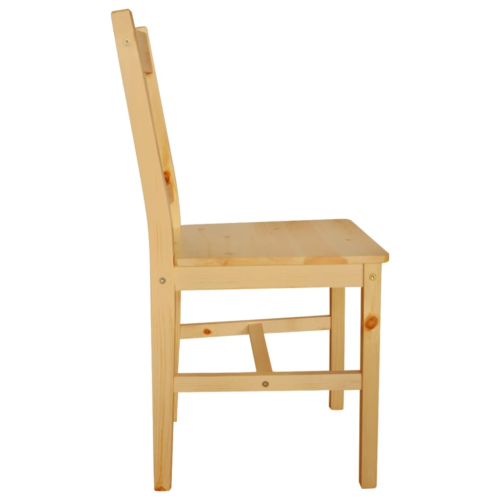 4 pcs Dining Chairs in Pine Wood