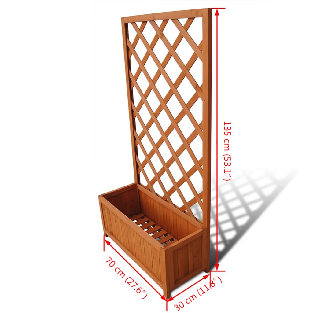Fioriera con traliccio 70 x 30 x 135 cm | homemem39