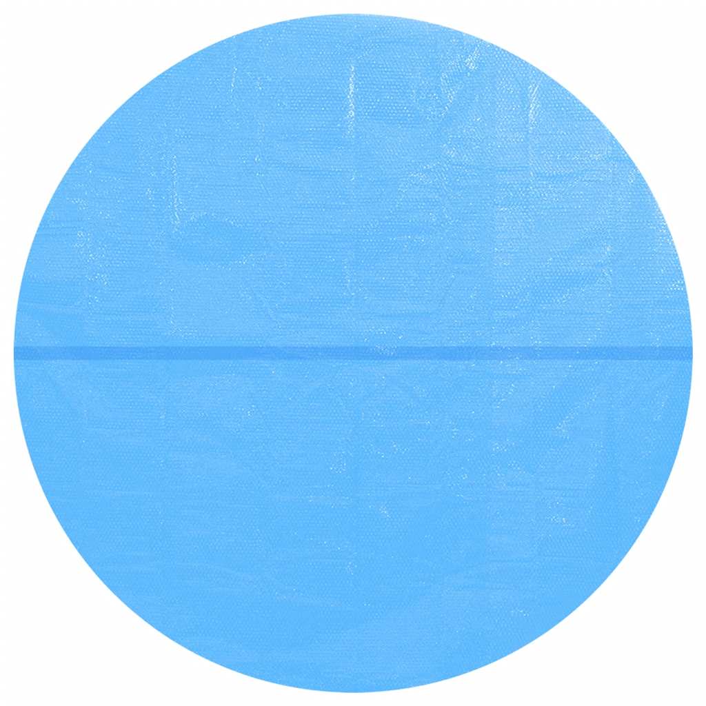 Telo Copripiscina Solare Copertura Rotonda PE 488 cm Blu