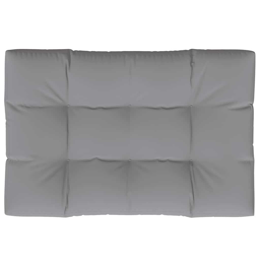 Cuscino per Pallet 120 x 80 x 12 cm Grigio in Tessuto | homemem39