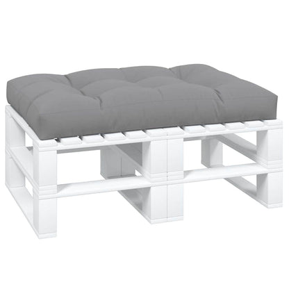 Cuscino per Pallet 120 x 80 x 12 cm Grigio in Tessuto | homemem39