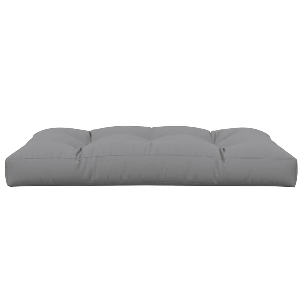 Cuscino per Pallet 120 x 80 x 12 cm Grigio in Tessuto | homemem39