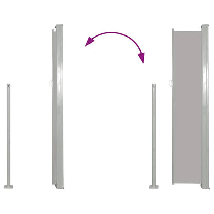 Tenda da Sole Laterale Retrattile 160 x 300 cm Grigio - homemem39