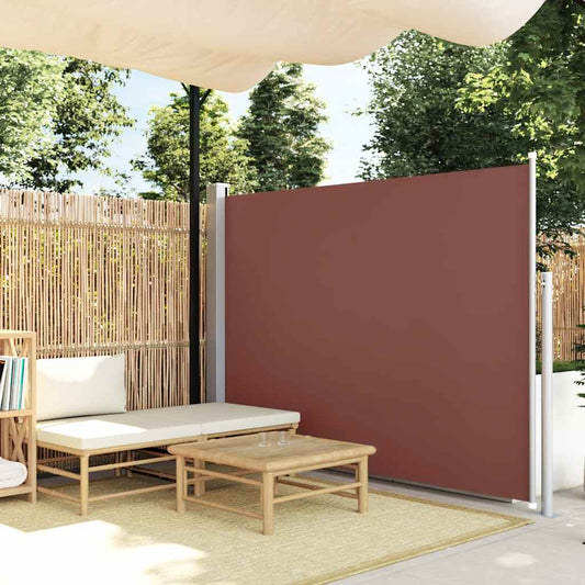 Tenda da Sole Laterale Retrattile 160 x 300 cm Marrone - homemem39