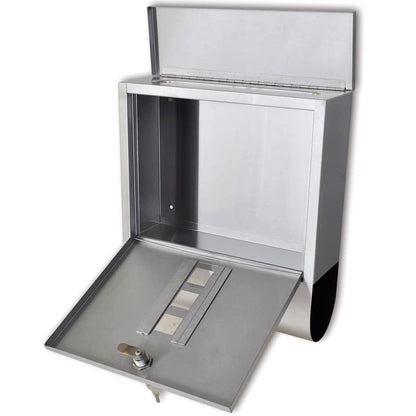 Casetta della Posta Doppia con Supporto in acciaio inox