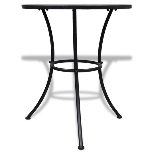 Tavolo da Bistrot Terracotta e Bianco 60 cm a Mosaico - homemem39