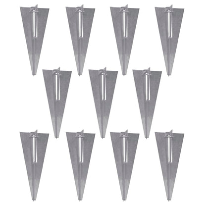 Recinzione a Rete con Pali e Spuntoni Acciaio Zincato 25x1,5 m - homemem39